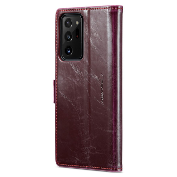 CASEME flipové puzdro pre Samsung Galaxy Note 20 Ultra, Waxy Textured, červené