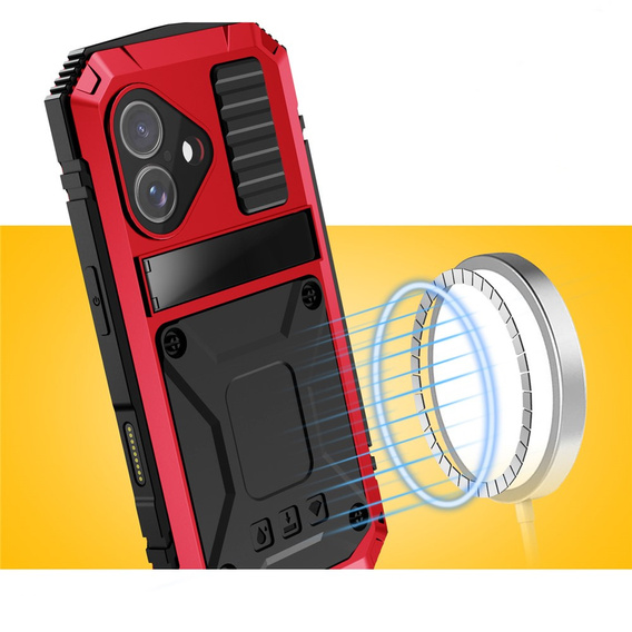 Puzdro R-JUST s podstavcom a integrovaným sklom pre iPhone 17