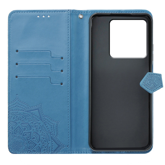 Klapkové puzdro pre Xiaomi Poco X6 5G, Mandala, modré