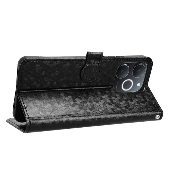 Flipové puzdro pre Realme Note 70T 4G, Wallet Rhombus, čierne