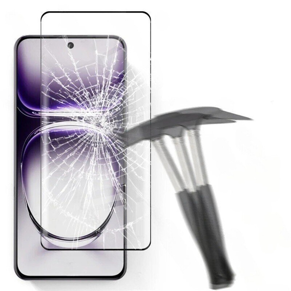 3D tvrdené sklo pre Oppo Reno 12 Pro, čierny rám