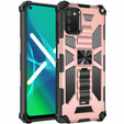 Obal na mobil pre Samsung Galaxy A03s, Armor Kickstand, ružové rose gold