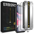 2x tvrdené sklo pre iPhone 11 / XR, ERBORD Easy App Full Screen Protector