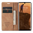 CASEME puzdro pre Huawei P30 Pro, Leather Wallet Case, hnedé
