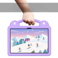 Detské puzdro pre Lenovo Tab M10 10.1 Gen 3 TB-328FU/TB-328XU, Cute Patterns, so stojanom, fialové