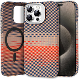 Puzdro pre iPhone 15 Pro, Frame Kickstand, pre MagSafe, Sunset Grey