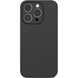 Puzdro pre iPhone 15 Pro Max, Aramid Fiber Cover, čierne