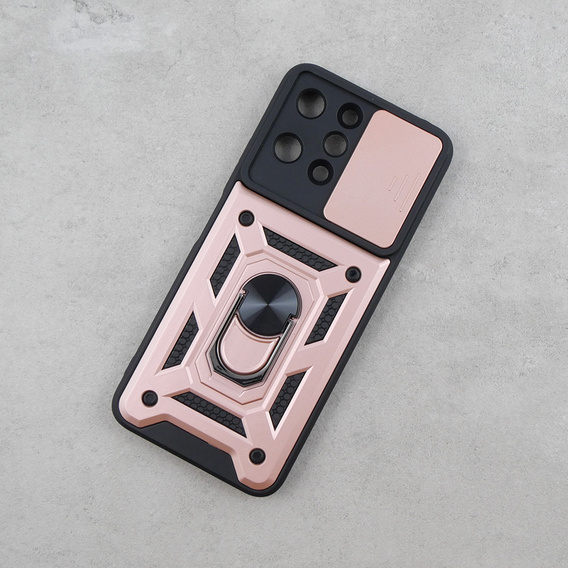 Obal na mobil pre Xiaomi Redmi 12, CamShield Slide, ružové rose gold