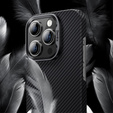 Puzdro BENKS Kevlar pre iPhone 15 Plus, Carbon Fiber, čierne