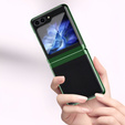 Puzdro pre Samsung Galaxy Z Flip7 FE / Z Flip6, PC Case, transparentné / zelené
