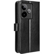 Klapkové puzdro pre Realme GT 7 / 7T, Crazy Horse Wallet, čierne
