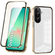 Puzdro pre Samsung Galaxy A26, Magnetic Dual Glass, zlaté