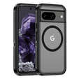 Puzdro s rámom pre Google Pixel 8, pre MagSafe, transparentné / čierne