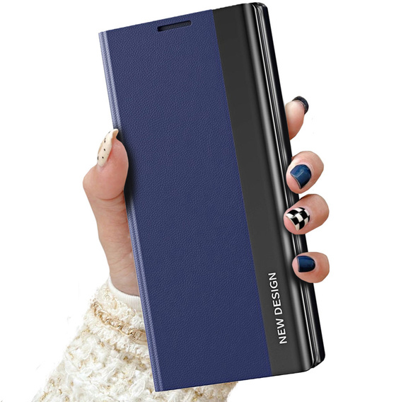 Klapkové puzdro pre Xiaomi Poco M4 Pro 4G, Side Magnetic, tmavomodré