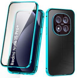 Magnetické dvojité sklenené puzdro pre Xiaomi Redmi Note 15 Pro Plus 5G / Poco M8 Pro 5G