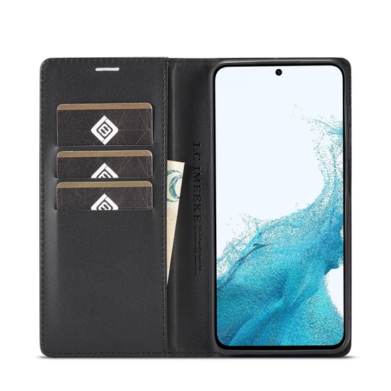 Flipové puzdro pre Samsung Galaxy A35 5G, Carbon LC.IMEEKE, čierne