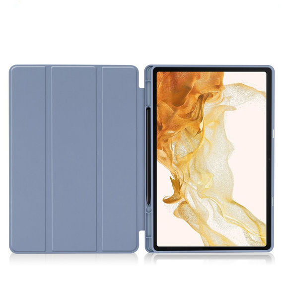 Puzdro pre Samsung Galaxy Tab S10+ Plus, Smartcase s priestorom pre stylus, fialové