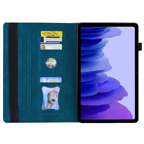 Puzdro pre Lenovo Tab P12, Classic, s priestorom pre stylus, modré