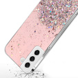 Obal na mobil pre Samsung Galaxy S22 5G, Glittery, ružové