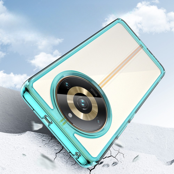 Obal na mobil pre Realme 11 Pro 5G / 11 Pro+ 5G, Fusion Hybrid, transparentné / modré