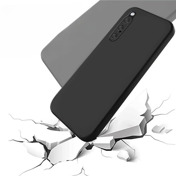 Obal na mobil pre Sony Xperia 10 V, Silicone Lite, čierne