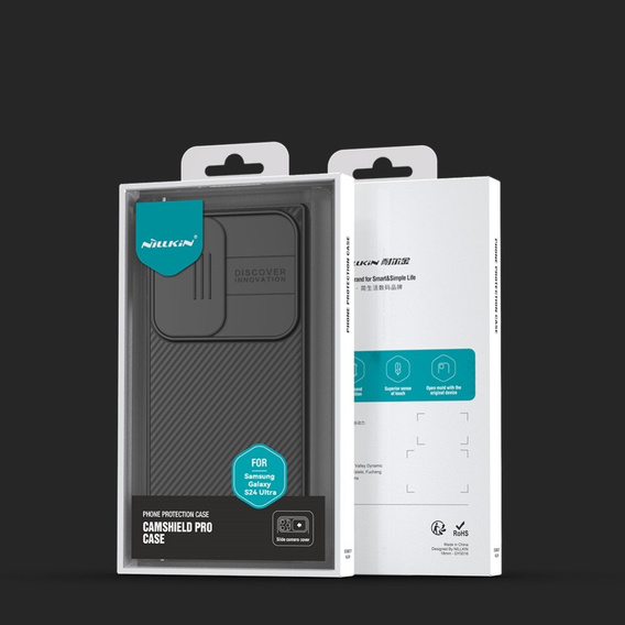 Pancierované puzdro Nillkin pre Samsung Galaxy S24 Ultra, CamShield Pro, čierne