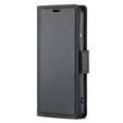 Puzdro pre Oppo Reno 13F / Oppo Reno 13FS, ERBORD Glossy Litchi, flipová peňaženka, čierne