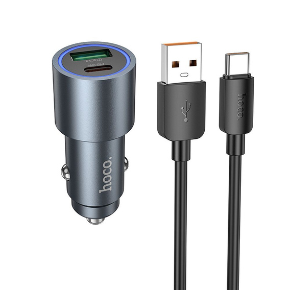 Hoco Z60 USB-A + USB-C 48 W nabíjačka do auta s káblom