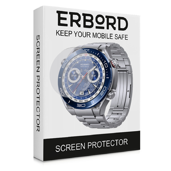 3x ERBORD Hydrogélová fólia pre Huawei Watch Ultimate