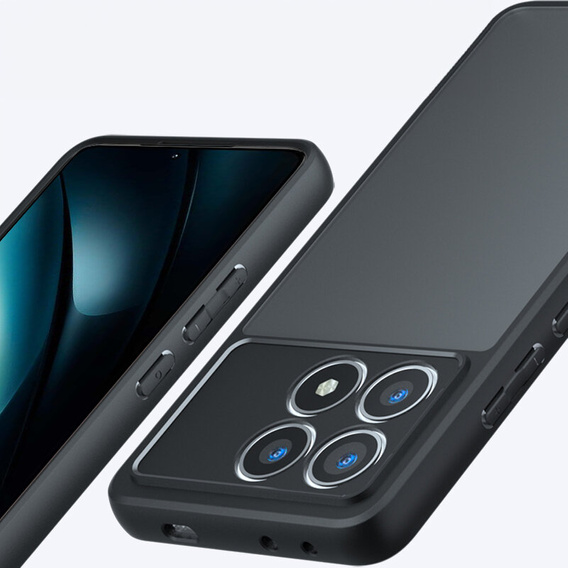 Obal na mobil pre Xiaomi Poco F6 Pro, Fusion Hybrid, čierne