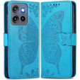 Klapkové puzdro pre Motorola Edge 50 Neo / Motorola ThinkPhone 25, Butterfly, modré