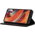 Obal na mobil pre Samsung Galaxy S24+ Plus, Wallet Litchi Leather, čierne