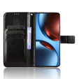 Klapkové puzdro pre Realme GT 7 / 7T, Crazy Horse Wallet, čierne