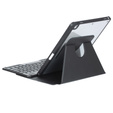 Puzdro s klávesnicou pre iPad 11" 2025 A16 (11 gen.) / iPad 10.9" 2022 (10 gen.), Rotary 360° Leather, čierne