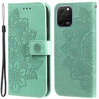 Klapkové puzdro pre Huawei Nova Y61, Mandala Flower, zelený