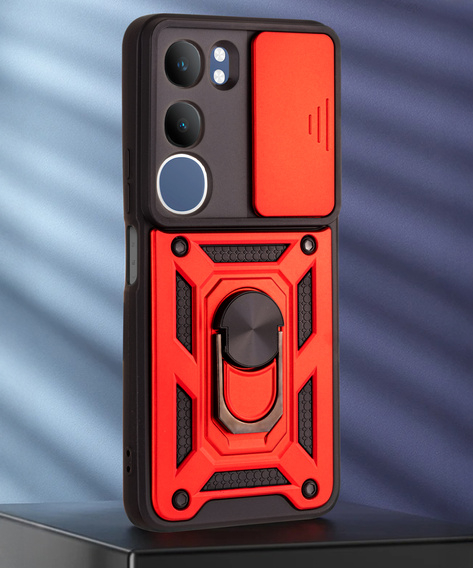 Obal na mobil pre Vivo Y19s, CamShield Slide, červené