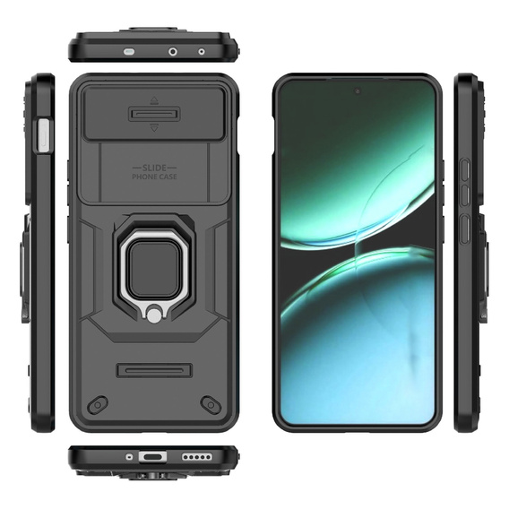 Puzdro pre OnePlus Nord 4, KickStand Camera Lens, čierne