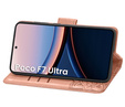 Klapkové puzdro pre Xiaomi Poco F7 Ultra, Butterfly, ružové rose gold