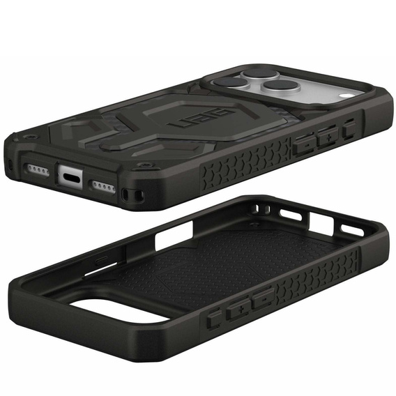 Puzdro Urban Armor Gear pre iPhone 17 Pro Max, Monarch Pro Kevlar MagSafe, Carbon Fiber