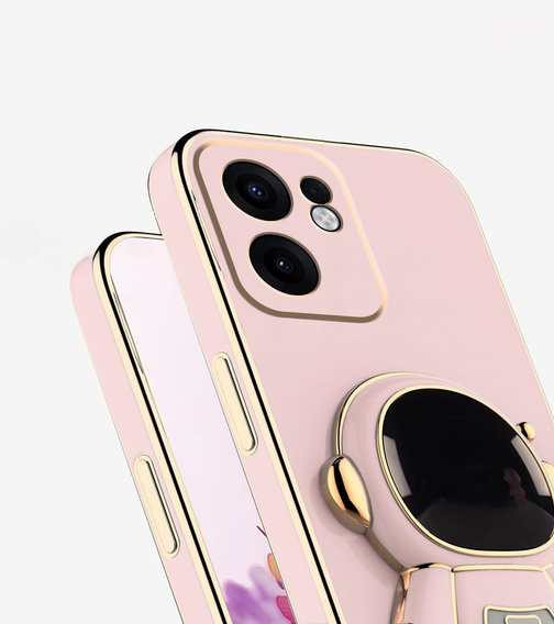 Obal na mobil pre Oppo Reno 13F / Oppo Reno 13FS, Astronaut, ružové