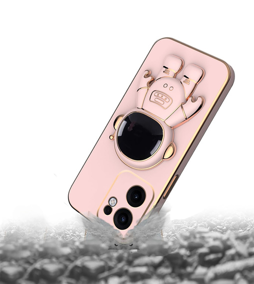 Obal na mobil pre Oppo Reno 13F / Oppo Reno 13FS, Astronaut, ružové