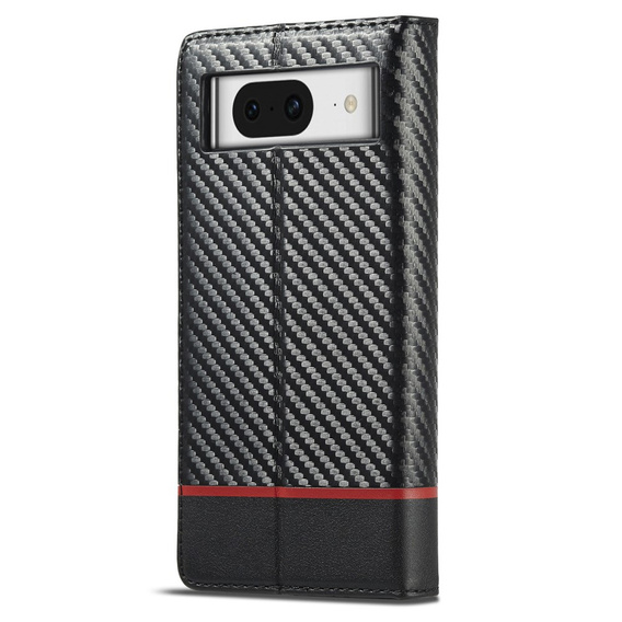 Flipové puzdro pre Google Pixel 8A, Carbon LC.IMEEKE, čierne