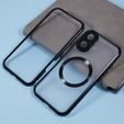 Magnetické puzdro Dual Glass MagSafe pre iPhone 16, čierne