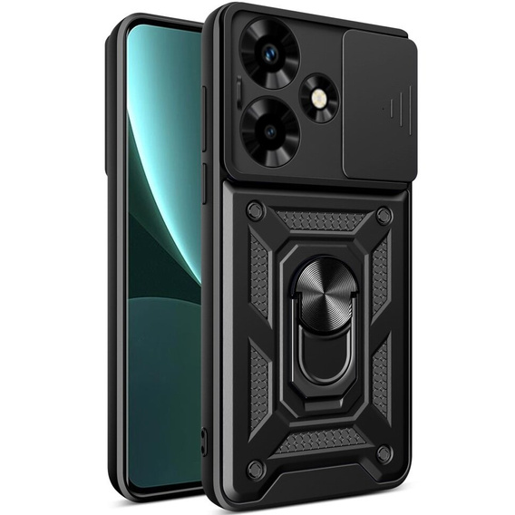 Obal na mobil pre Infinix Hot 30, CamShield Slide, čierne