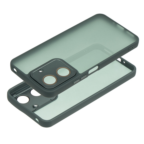 Obal na mobil pre Xiaomi Redmi 13C / Poco C65, Fusion Hybrid, transparentné / zelený