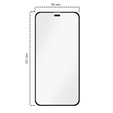 2x tvrdené sklo pre iPhone 12 Mini, ERBORD Easy App Full Screen Protector