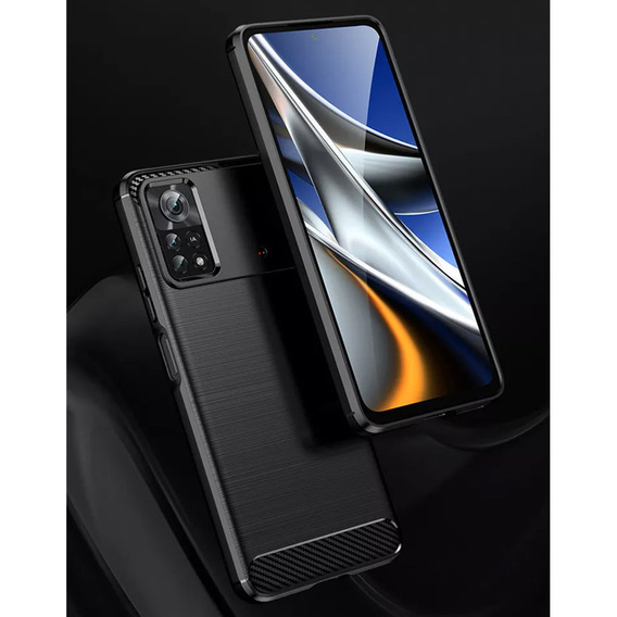 Obal na mobil pre Xiaomi Poco M4 Pro 4G, Carbon, čierne
