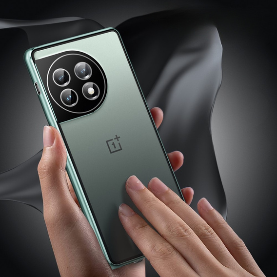 Puzdro pre OnePlus 11 5G, Magnetic Dual Glass, zelený