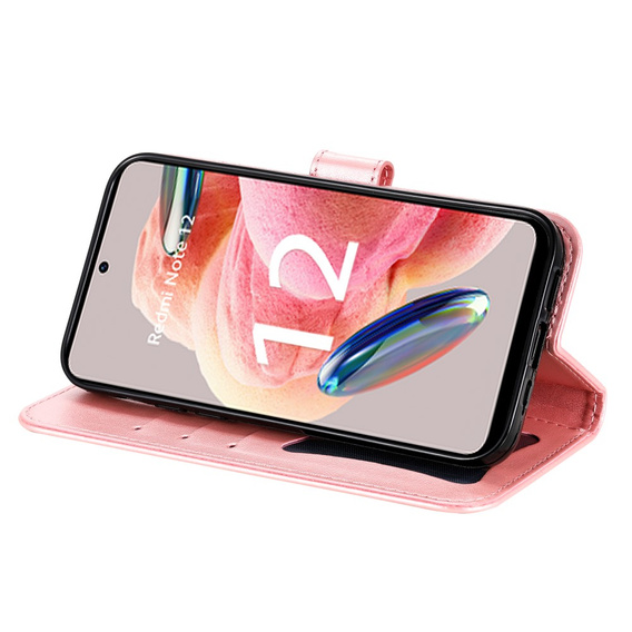 Klapkové puzdro pre Xiaomi Redmi Note 12 4G, Mandala Flower, ružové