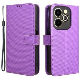 Klapkové puzdro pre Infinix Hot 40i, Wallet Smart Magnet, fialové